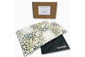 Saco térmico de semillas 40×28 cm tipo manta para microondas o congelador – Calor y frío – Alivio natural para espalda, cervicales y contracturas – Lavanda y romero – SACOTERAPIA