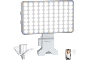 SURPN Wiederaufladbares LED-Selfie-Licht für Handys – 3 Farbmodi, für iPhone & Android, tragbares Aufhelllicht für Fotografie/Videoaufnahmen/Konferenzen/Vlogs/Make-up/TikTok, Zoom