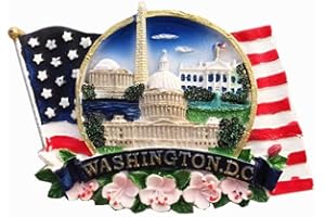 Weekino Washington D.C. USA Ameryka magnes żywica 3D magnes na lodówkę pamiątka podróż miasto kolekcja
