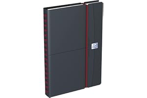 Agenda 2025-2026 Oxford Office scolaire Semainier spiralé 10x15cm Gris/Rouge