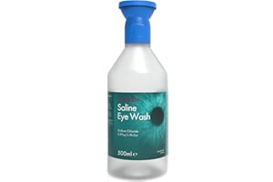 THE LABSALES COMPANY I-Wash Bottle with Eye Bath - The Premium Single Use Eye Wash for Most Minor Eye Irritations, Sterile Saline Solution 0.9% PH EUR, 500 ml with Easy to Use Eye Bath (500ml w/Eye Bath Pack of 1 Bottle)