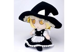 JUNZIWING Plush Kirisame Maris Doll Cartoon Fumo Peluches Plushie para Fanáticos Niños Cumpleaños Halloween Navidad (20Cm / 7.8Inch) Kirisame Marisa