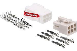 KALITEC Molex Mini-Fit Jr. Lot de connecteurs 6 broches pour composants PC Kali-2406 I Qualité industrielle du distributeur allemand