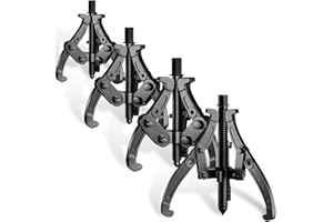 ‎XIIW 4-tlg Lagerabzieher 75/100/150/200mm mit 3-armig Für Kugellager, Zwei- oder drei Backenabzieher, Einstellbare Außen-/Innenabzieher 3"+4"+6"+8”, KFZ Abzieher Werkzeug Polradabzieher Abziehersatz 1-4.4T