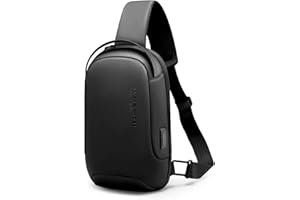 MUZEE MARK RYDEN Torba na ramię, wodoodporny plecak crossbody z dużą piersią na ramię i lekkim plecakiem USB na iPad 9,7", dla mężczyzn, kobiet, chłopców, dziewcząt