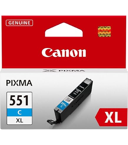 5 Cartuchos de Tinta con viruta Compatible con Canon PGI-550 CLI-551