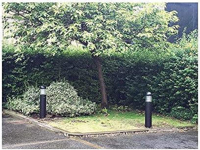 LED Robus Spindle 60W Aluminium Black Driveway Bollard, 1100mm