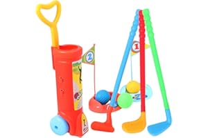 HEMOTON Ensemble de jeu de golf pour tout-petits - Jouet de sport - Pour l'intérieur et l'extérieur - Pour garçons et filles de 2, 3, 4, 5 ans
