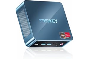 ‎TRIGKEY TRIGKEY Mini PC AMD Ryzen 5 5560U(Zen 3 Architektur, bis zu 4.0GHz), 16GB DDR4 1TB M.2 NVME SSD, S5 Mini Desktop Computer, Mini Gaming PC Mit Radeon™ Graphics, 4K DP+HDMI+Type-C, WiFi 6 PC
