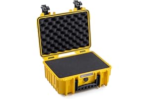 B&W B & W International Outdoor walizka outdoor.cases typ 3000 32,6 l (szer. x wys. x gł.) 365 x 295 x 170 mm żółta 3, żółty, Typ 3000 - Innenmaß 33x23x15cm, Pianka kostkowa