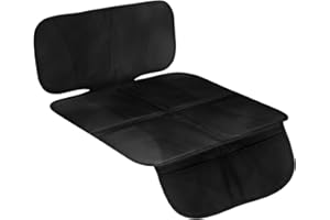 INQUIRLLY ISOFIX podkładka na fotelik samochodowy, antypoślizgowa, uniwersalna ochrona fotelika samochodowego (1 sztuka/czarna)