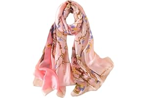 Trillion London® Spring Collection | Designer Silk Scarf For Women | Lightweight Neck Scarves | Shawl Wraps | Beige | Suitable for Daily Life | Travelling & Gifting | Smooth & Soft Finish