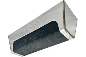 MEDUSA 10" Professional Grade Heli-Arc Welded Stainless Steel Drywall Taping Mud Pan with Non-Slip Grip, Easy Clean Knives 10" And Under, Durable, Built to Last