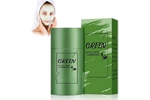 WUIIL Green Mask Stick,Green Tea Mask Stick Punti Neri,Maschera Viso Punti Neri,Crema Per Punti-Neri Per Pulizia Profonda,Maschere Esfolianti e Detergenti Per Tutti I Tipi Di Pelle