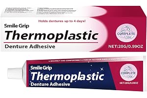 Fästkräm för tandproteser, termoplastiskt tandproteslim, långvarigt tandproteslim, termoplastiskt konstgjort tandproteslim, säkert tandlim, snabb verkan och återanvändbar