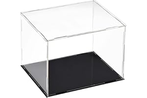 TA-VIGOR Vitrine transparente en acrylique pour figurines d'action et objets de collection, protection contre la poussière, rangement à la maison, 20 x 15 x 15 cm