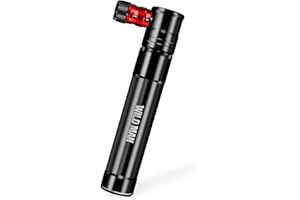 HNVNER Pompa per Bicicletta, in Lega di Alluminio, Mini Pompa per Pneumatici per Bicicletta, Super Veloce, Compatibile con Pompa d'Aria Universale Presta e Schrader