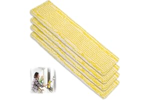CHEVVY 4 Piezas Almohadillas de Microfibra de Repuesto WV Paños de Limpieza de Microfibra para botellas Kärcher Window Vac Aspiradora Compatible con WV 2 WV5 WV50 WV55