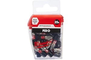 Milwaukee 4932 4308 64 – Set von Bohrern, PZ2, 25 mm (25 Stück)