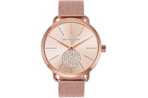 Michael Kors Orologio Portia da donna, Movimento al quarzo multifunzione con cinturino in acciaio inossidabile