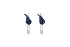 Ved Catheter Valve for Urine Drainage, Comfortable Easy to Use Lever Tap with Smooth Edges and Soft Silicone Tubing - an Effective Alternative to Leg Bags (Pack of 2)