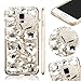Produktbild Bling Bling Galaxy S5 Hülle, MOMDAD Handmade Diamant Transparent Schutzhülle für Samsung Galaxy S5 Glitzer Glänzend Handyhülle [Cartoon Fuchs Fox] PC Hart Case Cover Luxus Crystal Strass Shining Handgefertigt Schutz Kratzfeste Stoßdämpfende Handy Tasche Schale Bumper - Diamond # 6