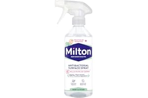 MILTON| Nettoyant Désinfectant Multi Surfaces| Sans Javel |Actif 100% végétale| Pour bébé | Elimine les Virus | Spray | 500ml| Parfum menthe| Fabrication Française
