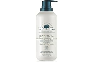 Dr. Tree Gel de Ducha Dermoprotector Purificante, Especial Pieles Sensibles o Tendencia Atópica, Fortalece el Microbioma, 99,6% Ingredientes Naturales, Romero y Eucalipto, 500 ml
