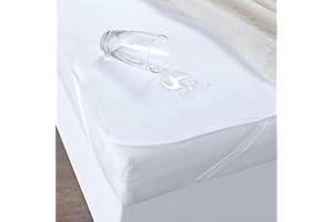 ‎ANDREA SIMONE Andrea Simone Matratzenschoner 220x200, 70% Baumwolle, Inkontinenzunterlage waschbar 220x200cm, wasserdichte Matratzenauflage 220 x 200, waschbar Nässeschutz Atmungsaktiv