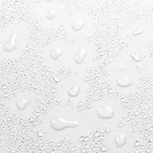 InterDesign Zeno Duschvorhang Textil | wasserdichter Duschvorhang mit Streifen | waschbarer Duschvorhang in der Größe 183,0 cm x 183,0 cm | Polyester dunkeltaupe/weiß - 3