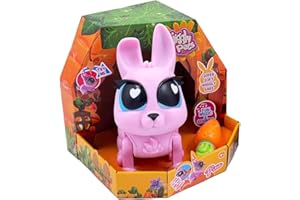 JIGGLY PUP Jiggly Pets - My Walking Rabbit, Pixie The Rabbit, Conejito Interactivo, Mascota de Goma blandita Que anda y Canta, con Efectos de Sonido, Juguete para niños Desde 4 años, Famosa, (JGG01000)