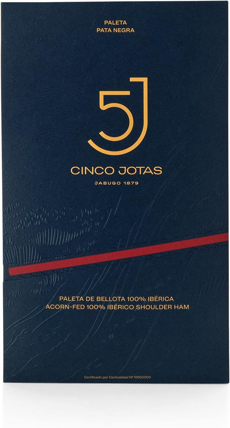 5J CINCO JOTAS DE BELLOTA 100% IBERICO JABUGO 1879 CINCOJOTAS Paleta de Bellota 100% Ibérico, 80g