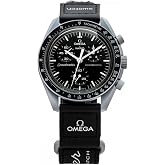 Omega x Swatch Moon Swatch Mission to The Moon Speedmaster Siyah - Yeni, SO33M100, Siyah / beyaz, Modern