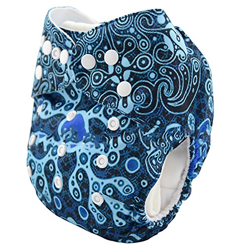 iZiv(TM) Newborn Organic Infant Waterproof/Adjustable/Reusable/Washable Pocket Cloth Diaper Fit Babies 0-3 Years(Mystery)