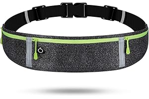 KUZIMUA Riñonera Running, Riñonera Deportiva Mujer Hombre Impermeable con Correa Elástica Ajustable, Cinturon Running Adecuado para Correr, Fitness, Deportes al Aire Libre, Ciclismo, Viajes (Camuflaje Negro)