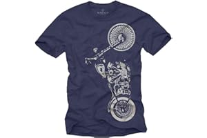 Makaya Moto T-Shirt Vintage Homme