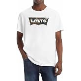 Levi's Graphic Crewneck Tee T-Shirt Men, Large Batwing Logo