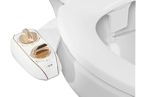 LUXE Bidet NEO 185 Plus – Patentierter Bidet-Aufsatz für WC-Sitz, innovative Scharniere zum Reinigen, einfache Installation, fortschrittliche 360°-Selbstreinigung, Doppeldüsen, Feminine &