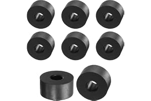 QUARKZMAN 8 stycken gummispacer 30 mm ytterdiameter, 10 mm innerdiameter, 15 mm höjd rund antivibrationsspacer gummibussningar tjocka gummiskivor för husbilstillbehör