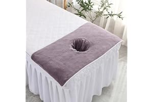 TEFEXER SPA Massage Table Coral velvet SPA Massage Table Face Towel with Hole ALL