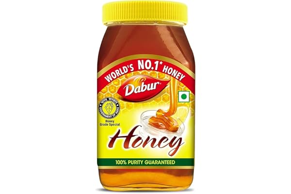 Dabur Honey - 1.2kg 100% Pure World's No.1 Honey Brand with No Sugar Adulteration For Fitness & Health Natural Immunity Booster 100% Indigenous Rich in Antioxidants & Minerals