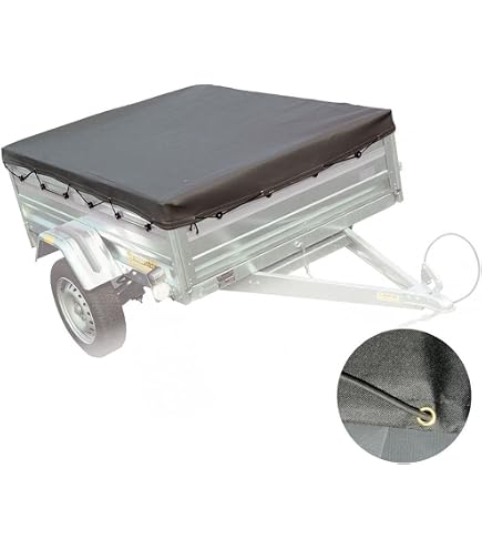 WANDGU Copertura Per Rimorchio Bici – Universale, Oxford 210D, Impermeabile, Con Protezione UV (140x88x92 Cm)