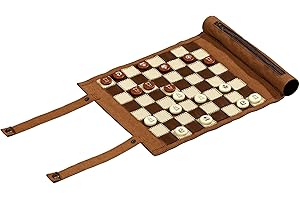 Philos Roll-Up Travel Games Combo - Backgammon, Chess and Draughts