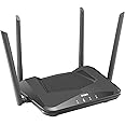 D-Link DIR-X1560 EXO AX1500 Wi-Fi 6 router, 4 x Gigabit LAN Ports, works with Amazon Alexa/Gooogle Assistant, MU-MIMO, SmartC