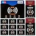 Produktbild TRAVANDO ® RFID & NFC Schutzhülle (10+2 Stück) für Bankkarte, Ausweise, Kreditkarte, EC-Karte, Reisepass - Kreditkartenhülle / Kartenschutzhülle mit RFID Blocker + GRATIS E-Book + 10 Farb-Sticker
