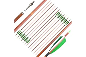 SHARROW 32" Freccia in Carbonio Spine 500 Frecce da Caccia per Arco Freccia Carbonio Frecce Tiro con Arco Freccia per Bersaglio Tiro con L'Arco Arco Ricurvo Arco Compound Adulti