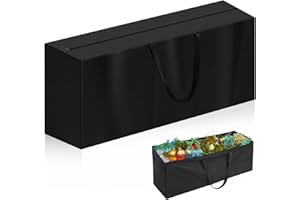 HJZWTS Sac de Rangement pour Coussins: Sac Rangement Coussin Exterieur, 210d Oxford Tissu Sac de Rangement, Sac de Rangement avec Poignée et Fermeture éclair Sac de Rangement de Jardin étanche 173x51x76cm