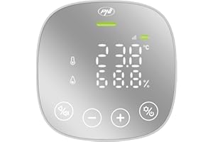 Air quality and carbon dioxide (CO2) sensor PNI SafeHouse HS291 with Wi-Fi, control from the Tuya Smart application, CO2 monitoring, temperature, humidity, date and time display, settings menu