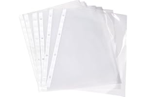 VELOFLEX 4345300 - koszulki na dokumenty A4, przezroczyste folie, folia PP, 4-krotne otwory, 10 sztuk