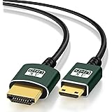 Thsucords Cavo Mini HDMI a HDMI Sottile 1M, Ultra Morbido Flessibile Cavi HDMI Mini Supporto 3D/4K@60Hz/18Gbps/1080P per Niko